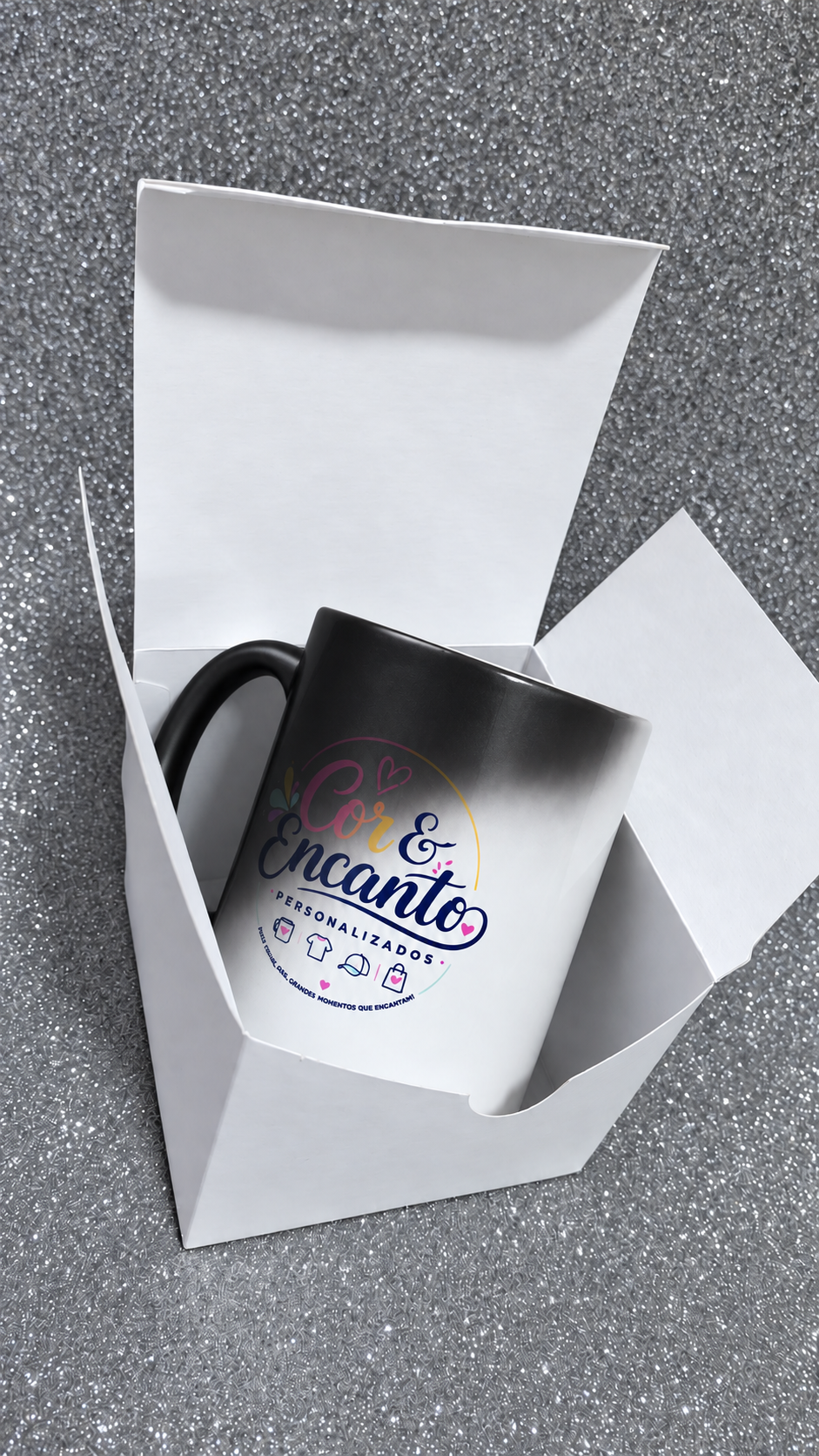 Caneca Mágica Cerâmica Premium 325 ml